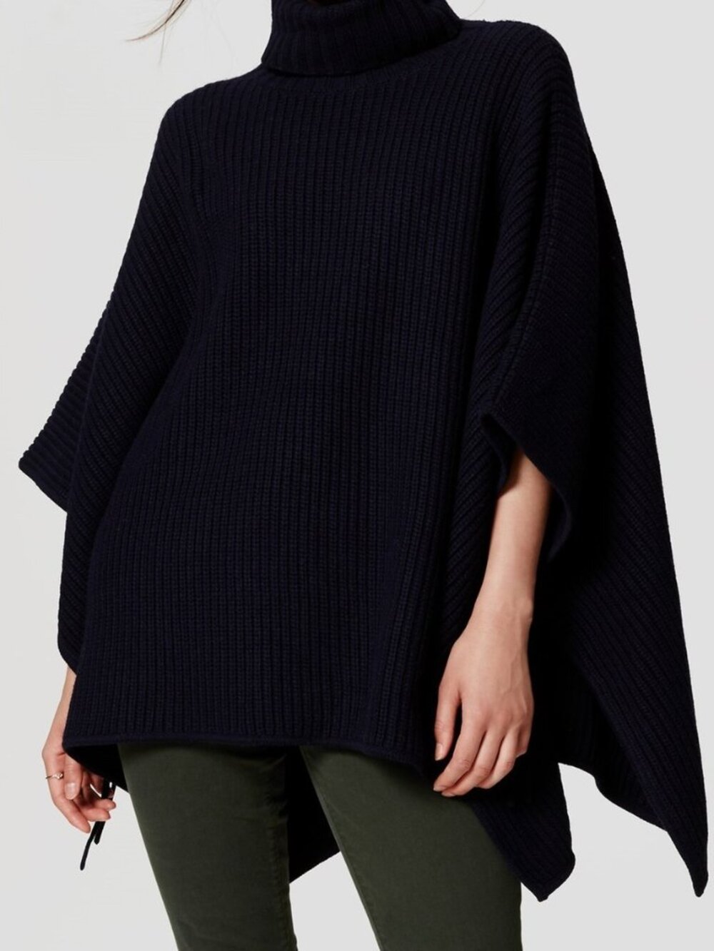 Ann Taylor LOFT Side Button Poncho Sweater Size XS/S